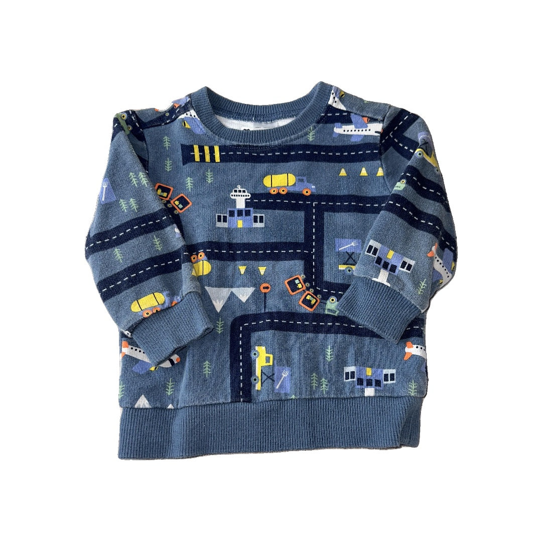 Carters Boys Light Blue | light green | Yellow Sweater Size: 9 months Light Blue | light green | Yellow