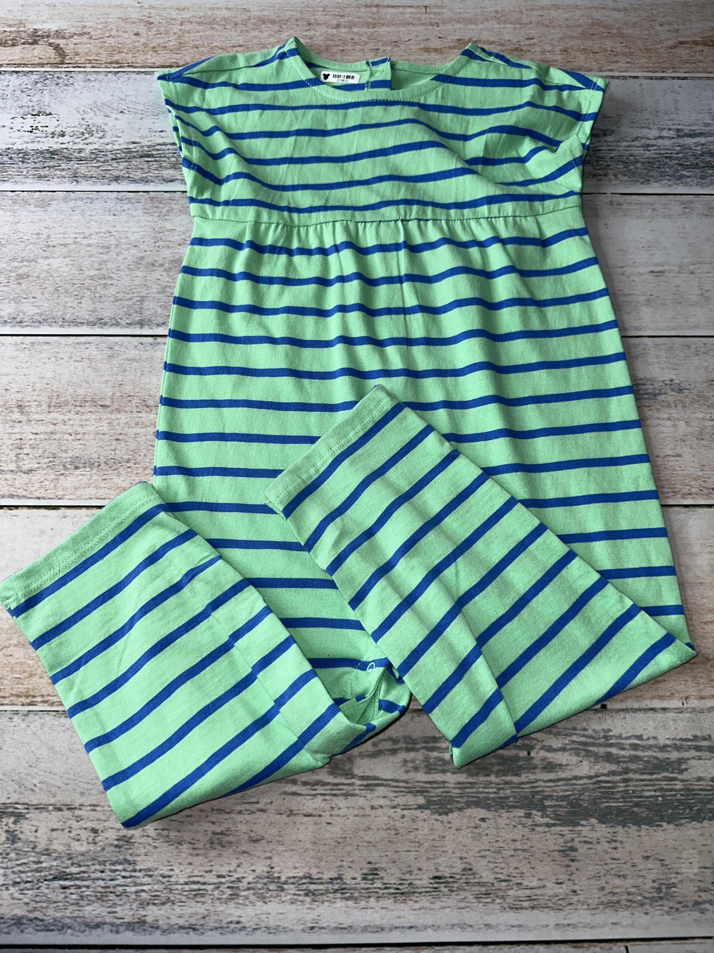 Primary Unisex Light Blue | light green Romper Size: 18-24 months Light Blue | light green