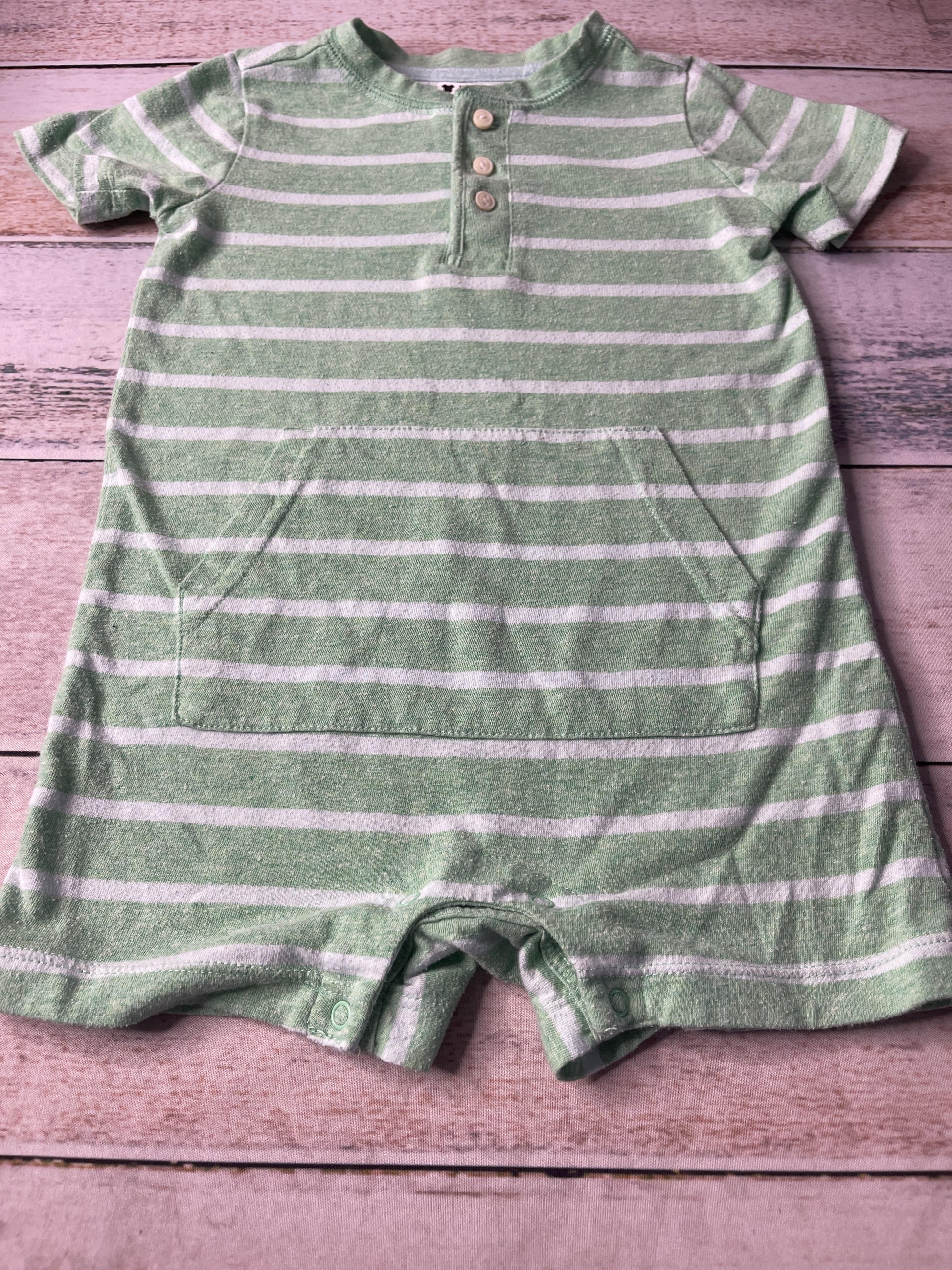 Primary Unisex Light Blue | light green Romper Size: 18-24 months Light Blue | light green