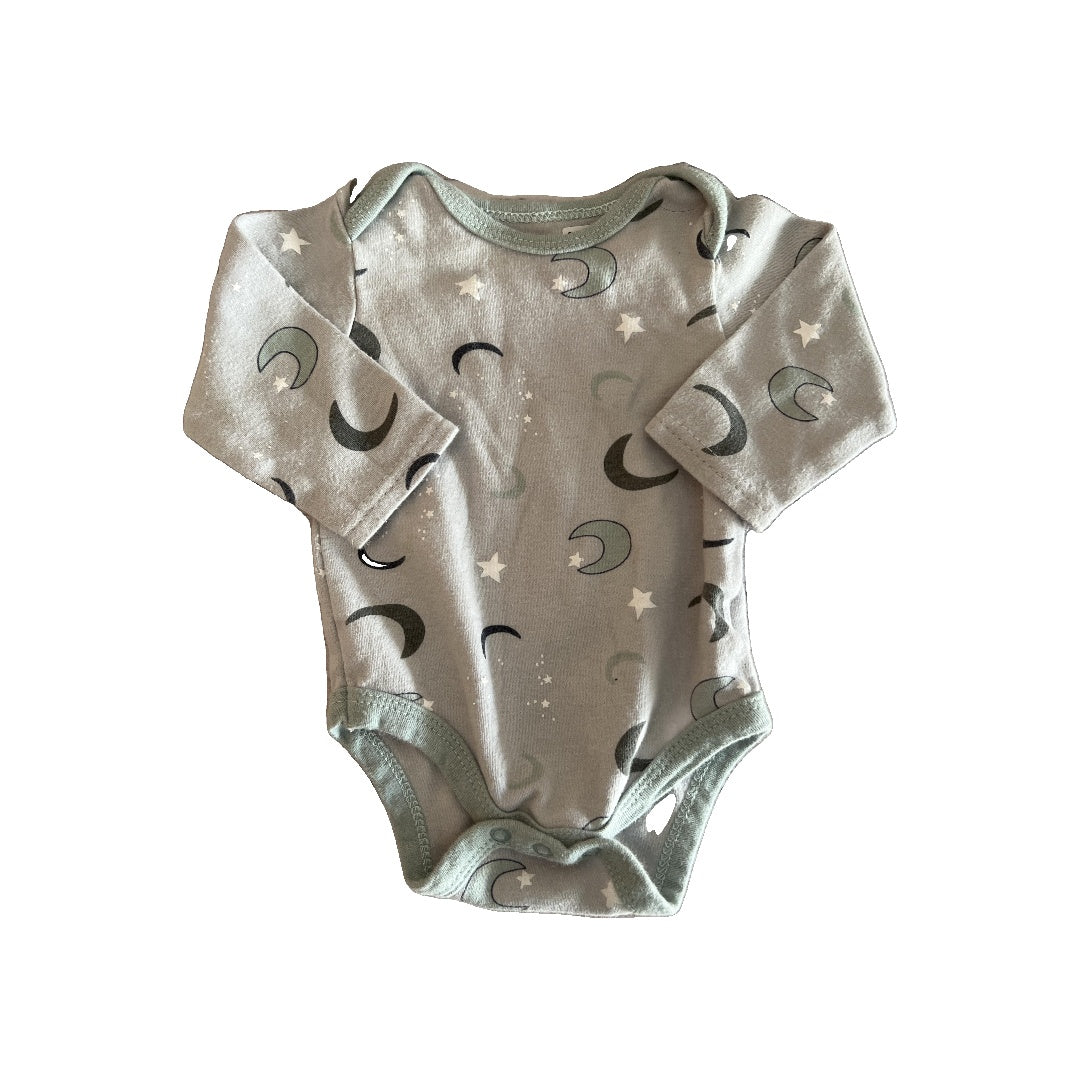 Chick Pea Unisex Light Blue | light green Onesie Size: 3-6 months Light Blue | light green