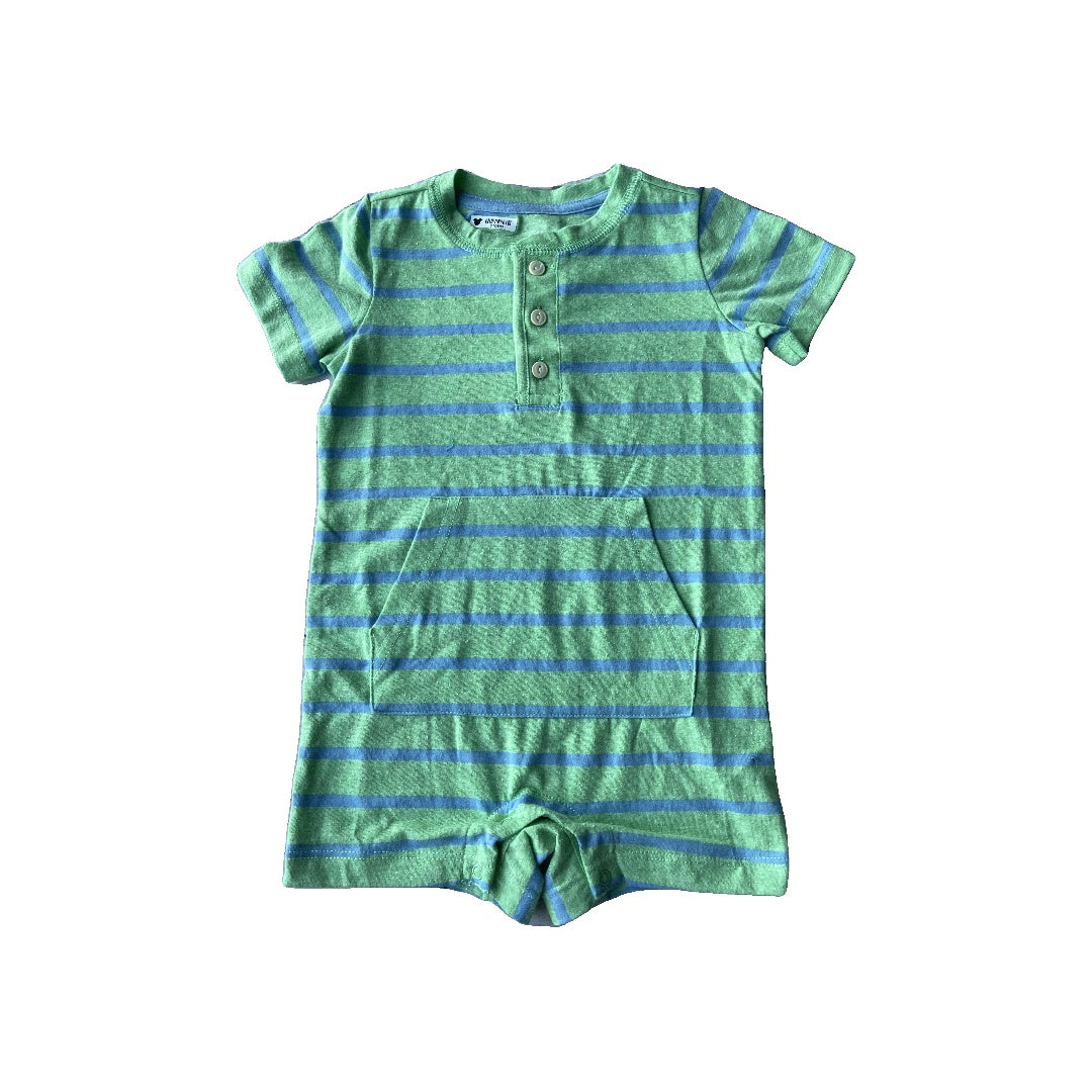 Primary Boys Light Blue | light green Romper Size: 12-18 months Light Blue | light green