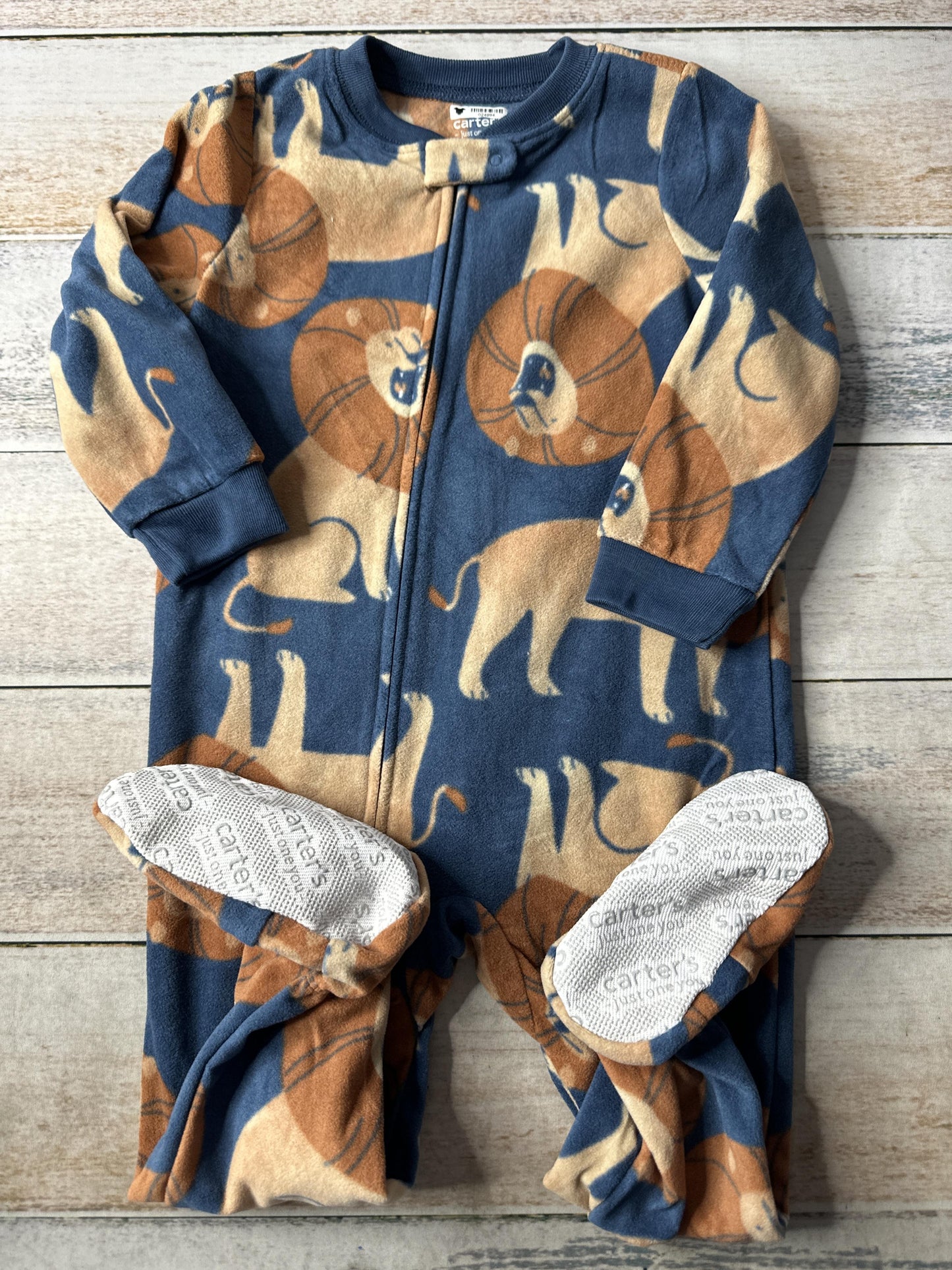 Carters Unisex Light Blue | lions Pajamas Size: 2T Light Blue | lions
