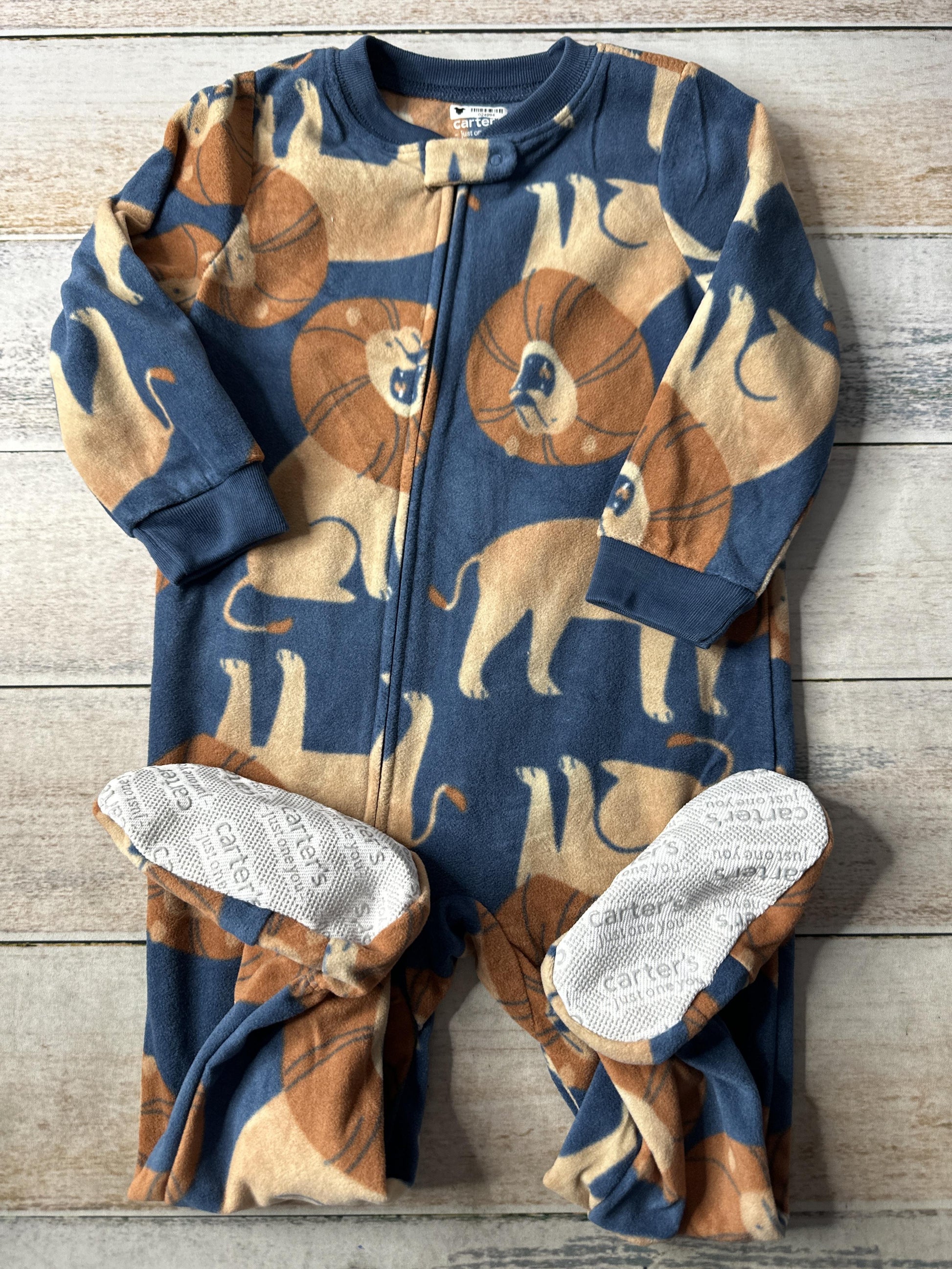 Carters Unisex Light Blue | lions Pajamas Size: 2T Light Blue | lions