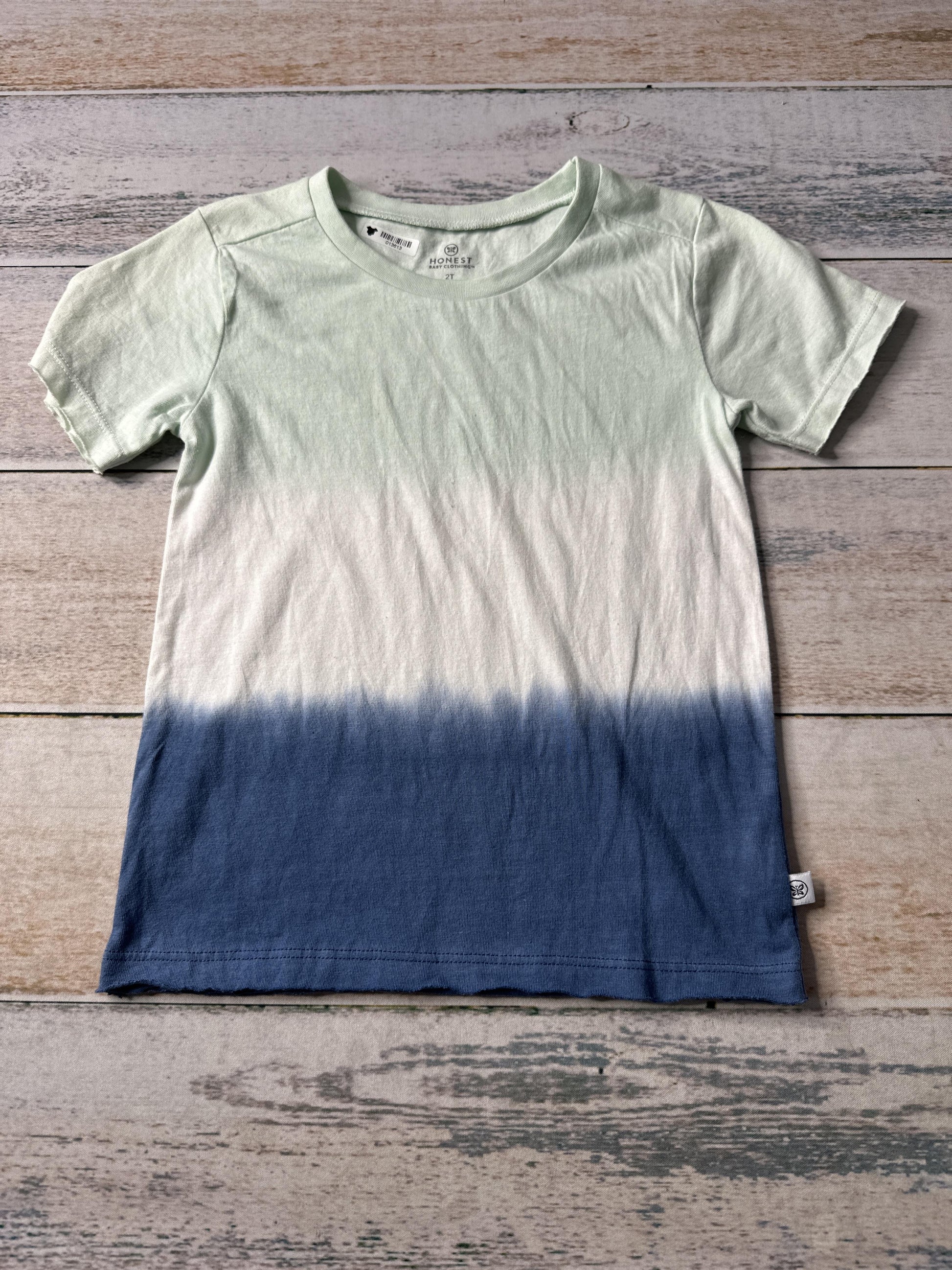 Honest co Boys Light Blue | Mint | Tie Dye T-Shirt Size: 2T Light Blue | Mint | Tie Dye