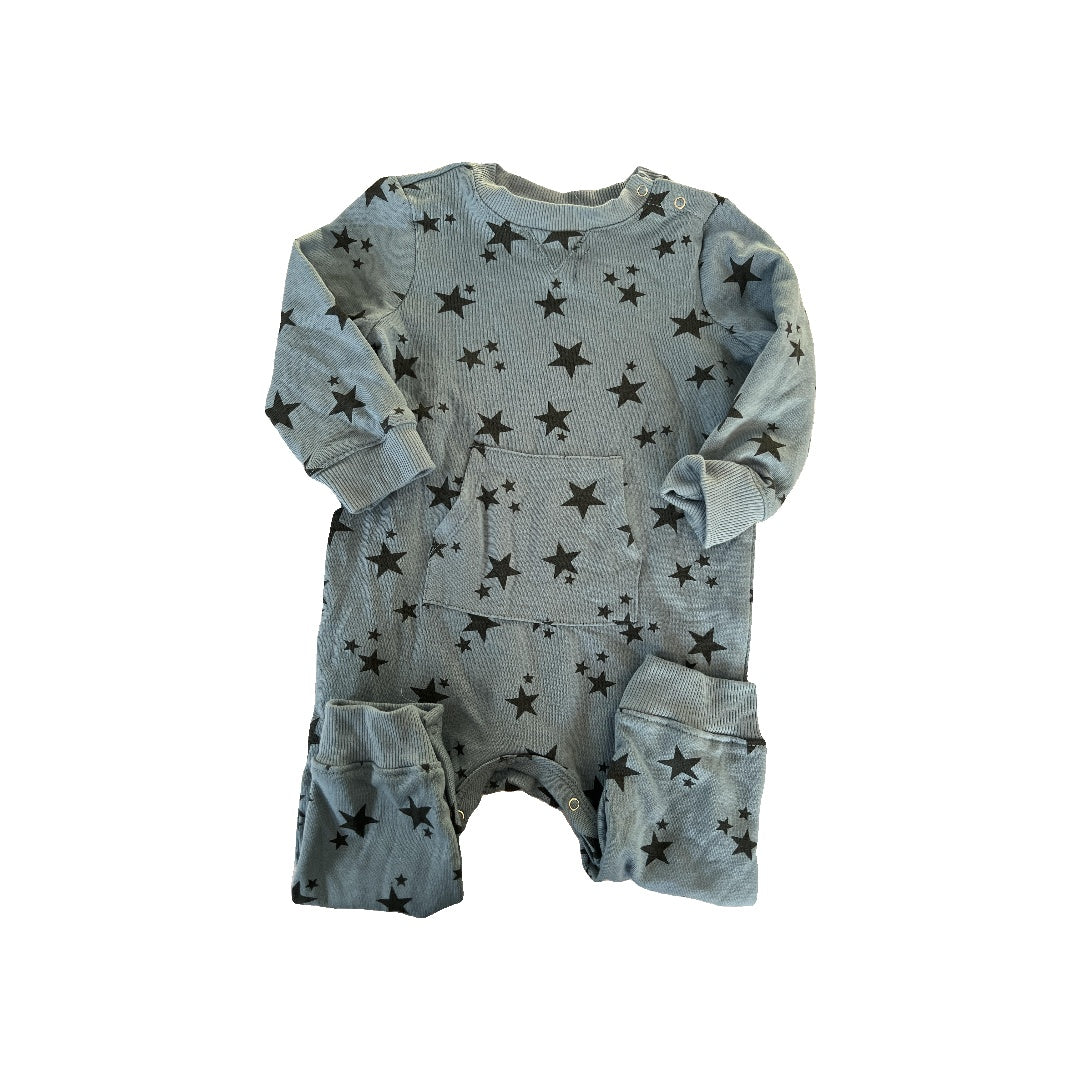 Grayson mini Boys Light Blue | Navy Blue | Stars Long Sleeve Outfit Size: 18 months Light Blue | Navy Blue | Stars