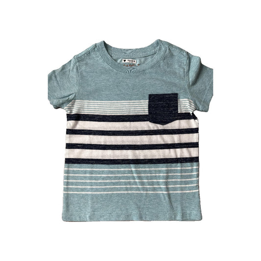 Cat & Jack Unisex Light Blue | Navy Blue | Stripe T-Shirt Size: 18 months Light Blue | Navy Blue | Stripe