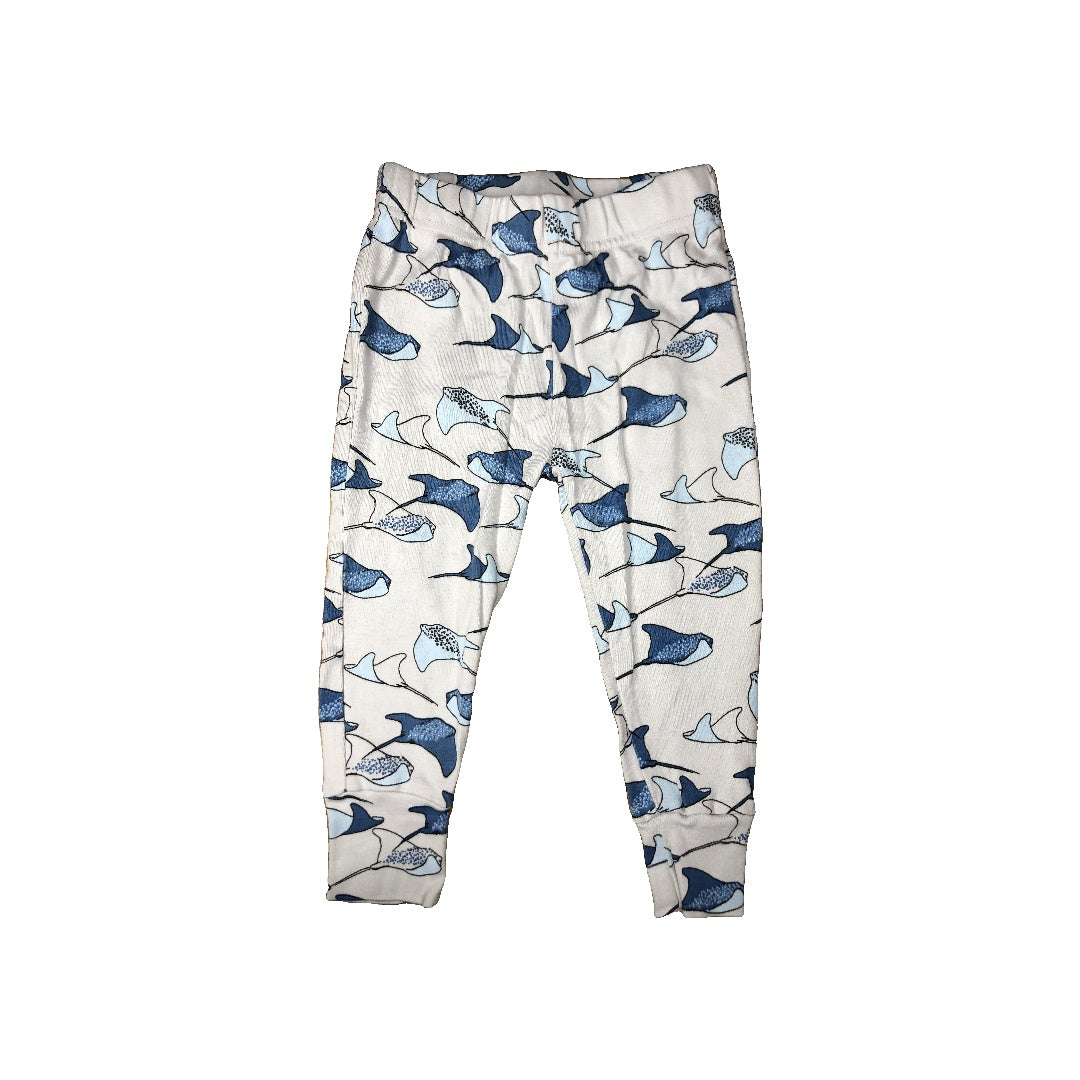 Oliver & Rain Unisex Light Blue | Navy Blue Pajamas Size: 24 months Light Blue | Navy Blue