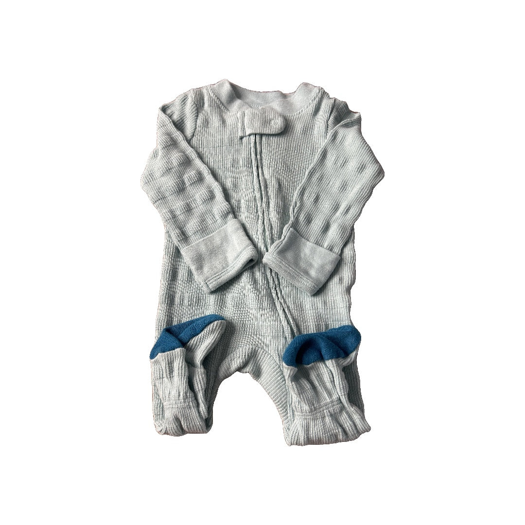 Cloud Island Boys Light Blue | Navy Blue Pajamas Size: Newborn Light Blue | Navy Blue