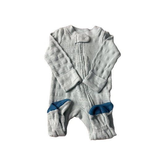 Cloud Island Boys Light Blue | Navy Blue Pajamas Size: Newborn Light Blue | Navy Blue
