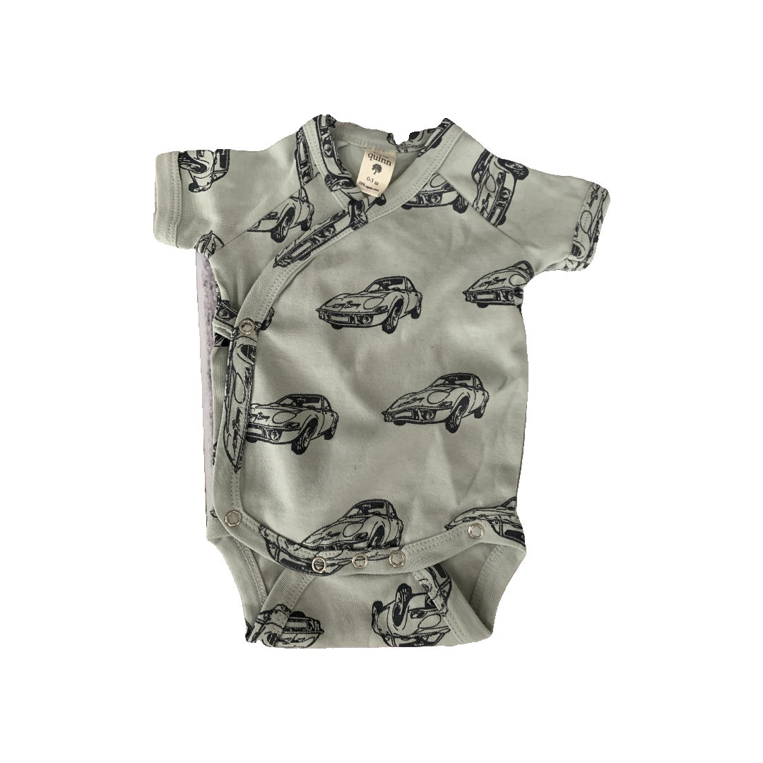 Kate Quinn Boys Light Blue | Navy Blue Onesie Size: 0-3 months Light Blue | Navy Blue