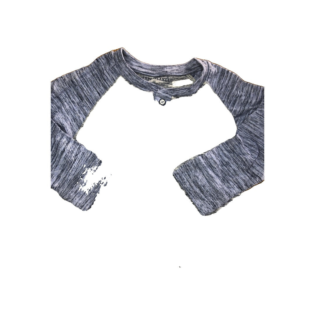 Free People Unisex Light Blue | Navy Blue Long Sleeve T-Shirt Size: 3T Light Blue | Navy Blue