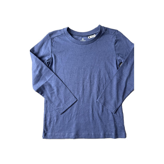 Honest Co Boys Light Blue | Navy Blue Long Sleeve T-Shirt Size: 3T Light Blue | Navy Blue