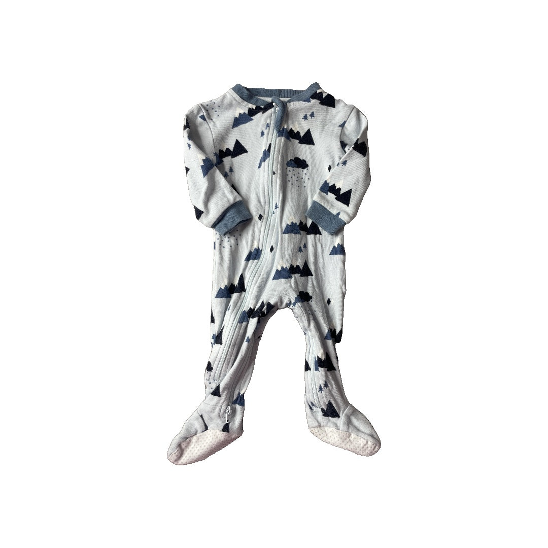 zippy jamz Boys Light Blue | Navy Blue Pajamas Size: 3-6 months Light Blue | Navy Blue
