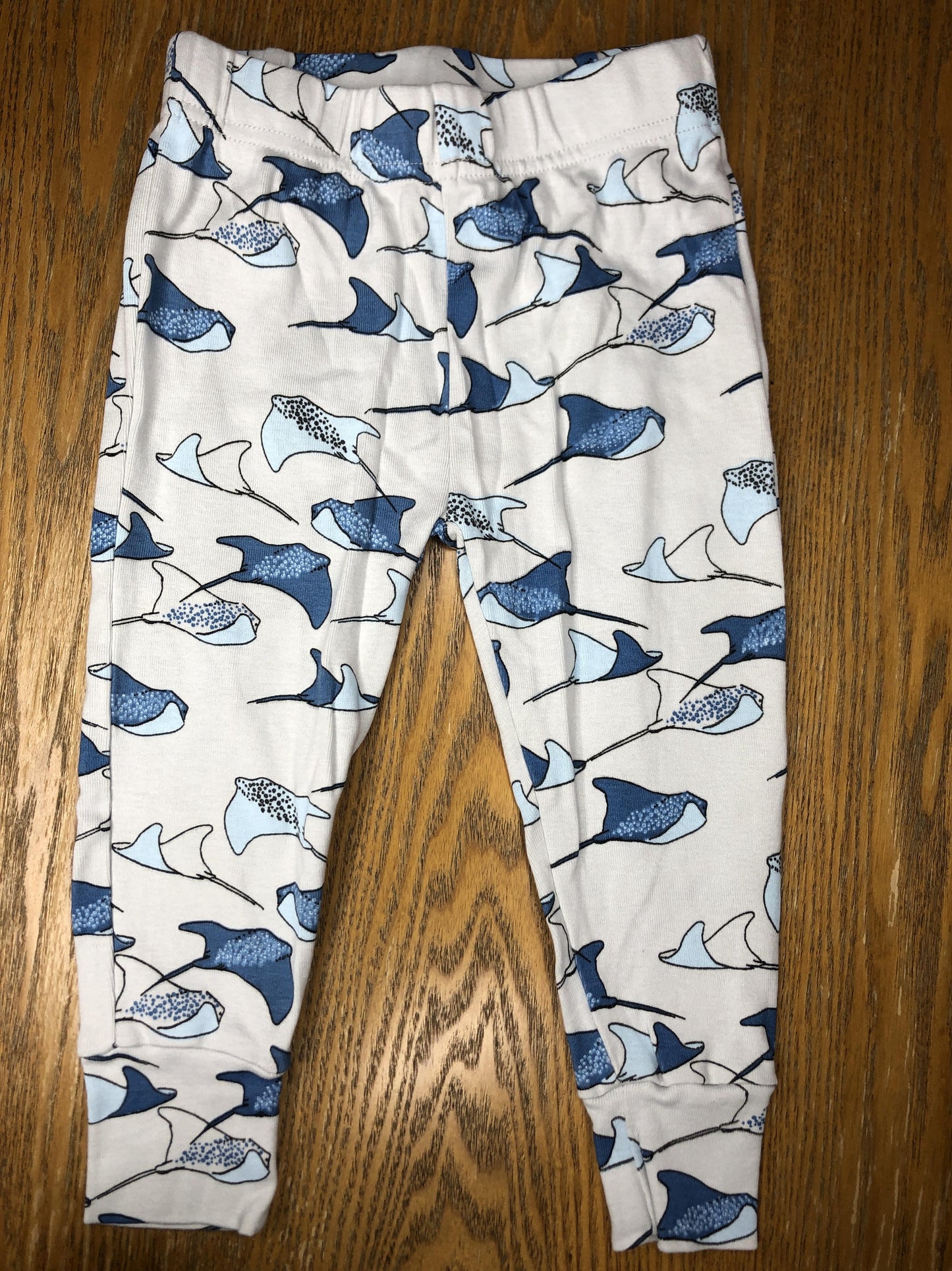 Oliver & Rain Unisex Light Blue | Navy Blue Pajamas Size: 24 months Light Blue | Navy Blue