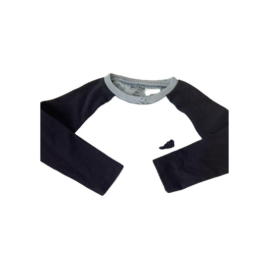 Burt's Bees Boys Light Blue | Navy Blue Long Sleeve Shirt Size: 24 months Light Blue | Navy Blue