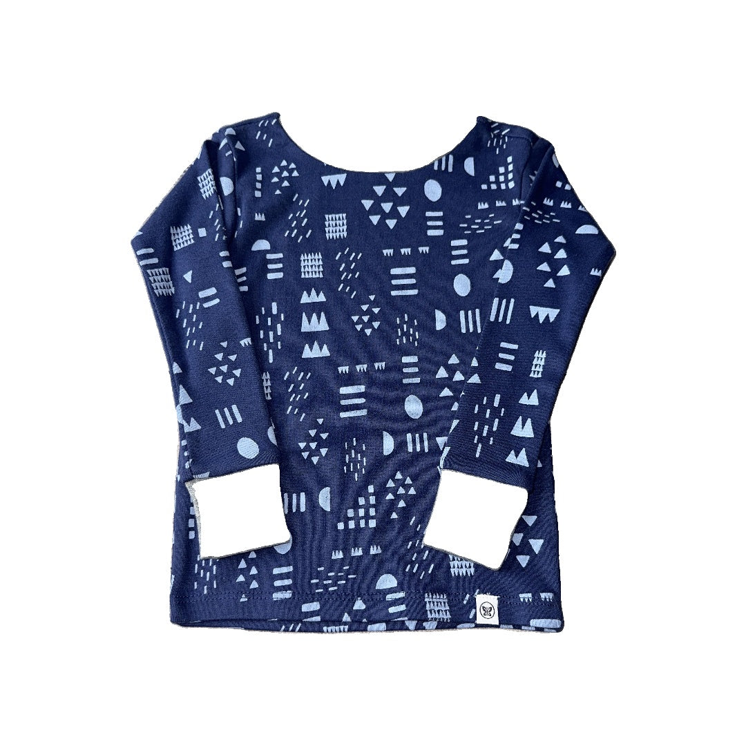 Honest Co Boys Light Blue | Navy Blue Pajamas Size: 18 months Light Blue | Navy Blue