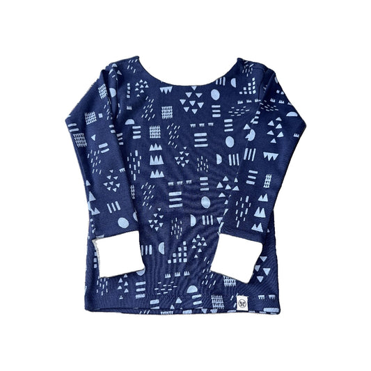 Honest Co Boys Light Blue | Navy Blue Pajamas Size: 18 months Light Blue | Navy Blue