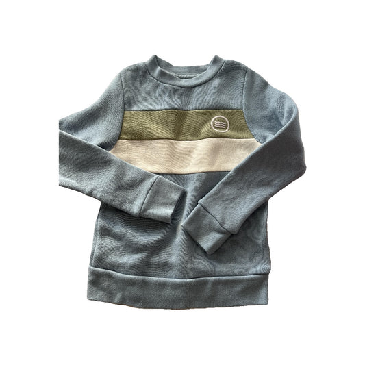 Sol Angeles Boys Light Blue | Olive Sweatshirt Size: 2T Light Blue | Olive