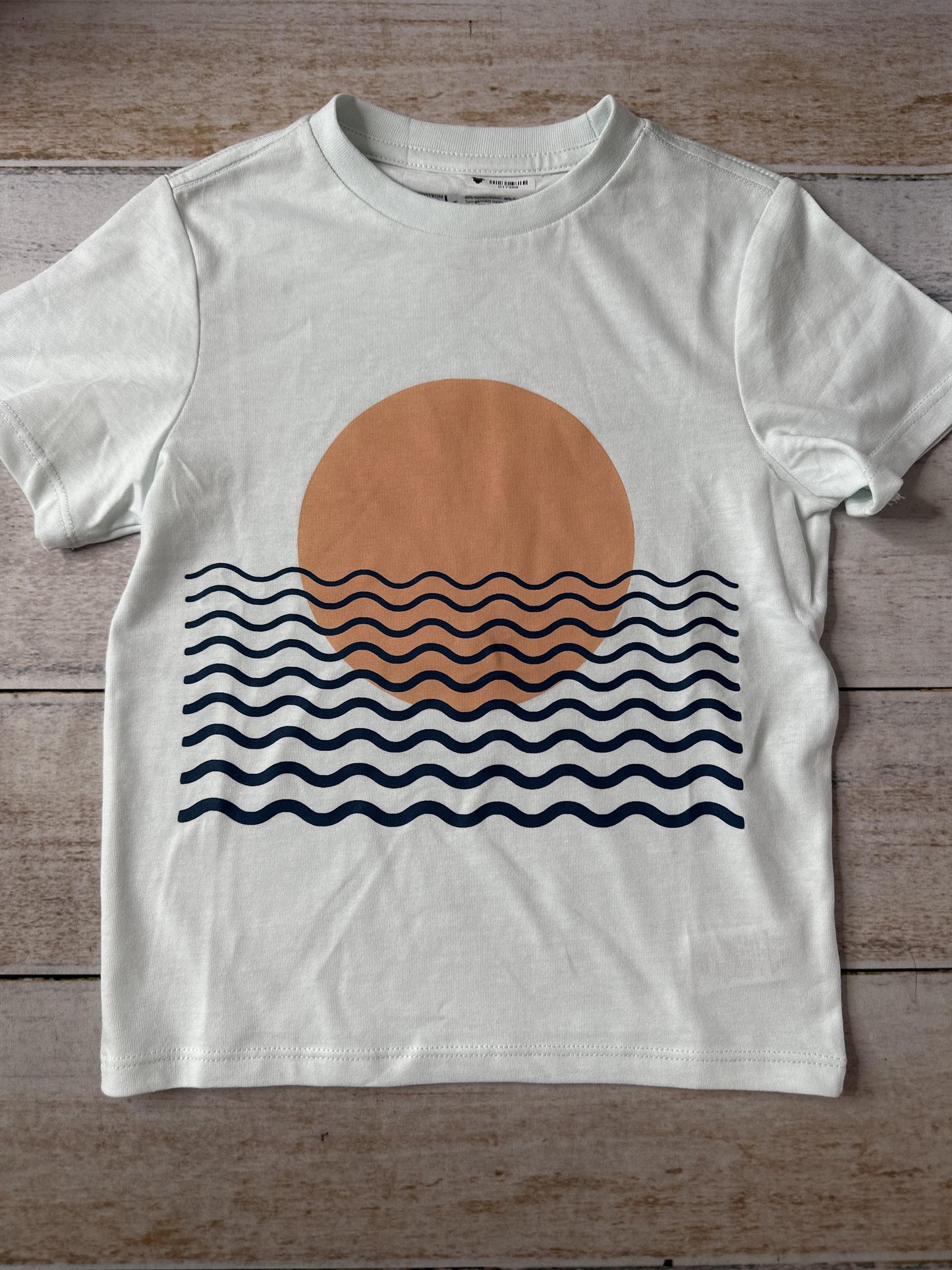 Nordstrom Boys Light Blue | orange T-Shirt Size: 4T Light Blue | orange