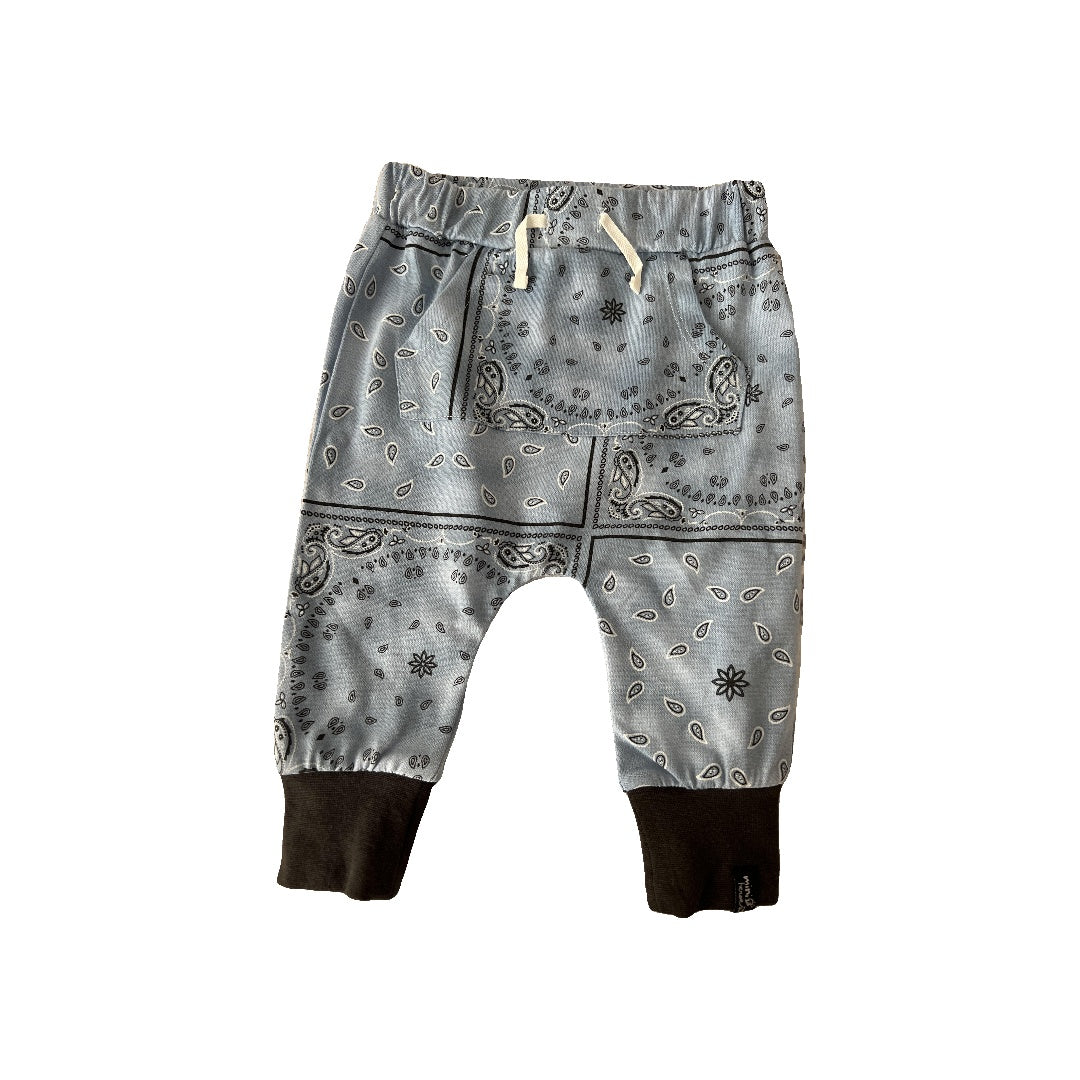 Mini Heroes Boys Light Blue | Paisley Pants Size: 6 months Light Blue | Paisley