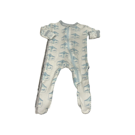 KicKee Pants Boys Light Blue | Pattern Pajamas Size: 0-3 months Light Blue | Pattern