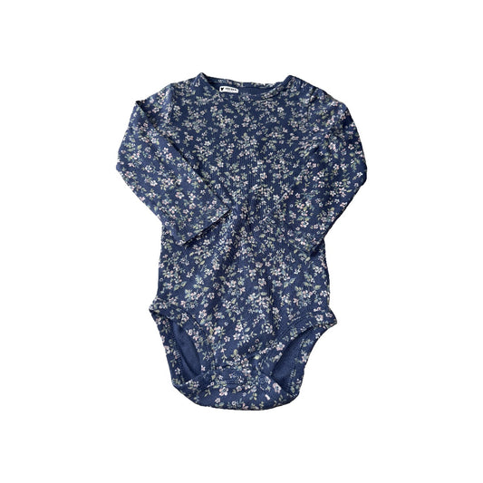 Little Planet Girls Light Blue | Pink floral Onesie Size: 24 months Light Blue | Pink floral