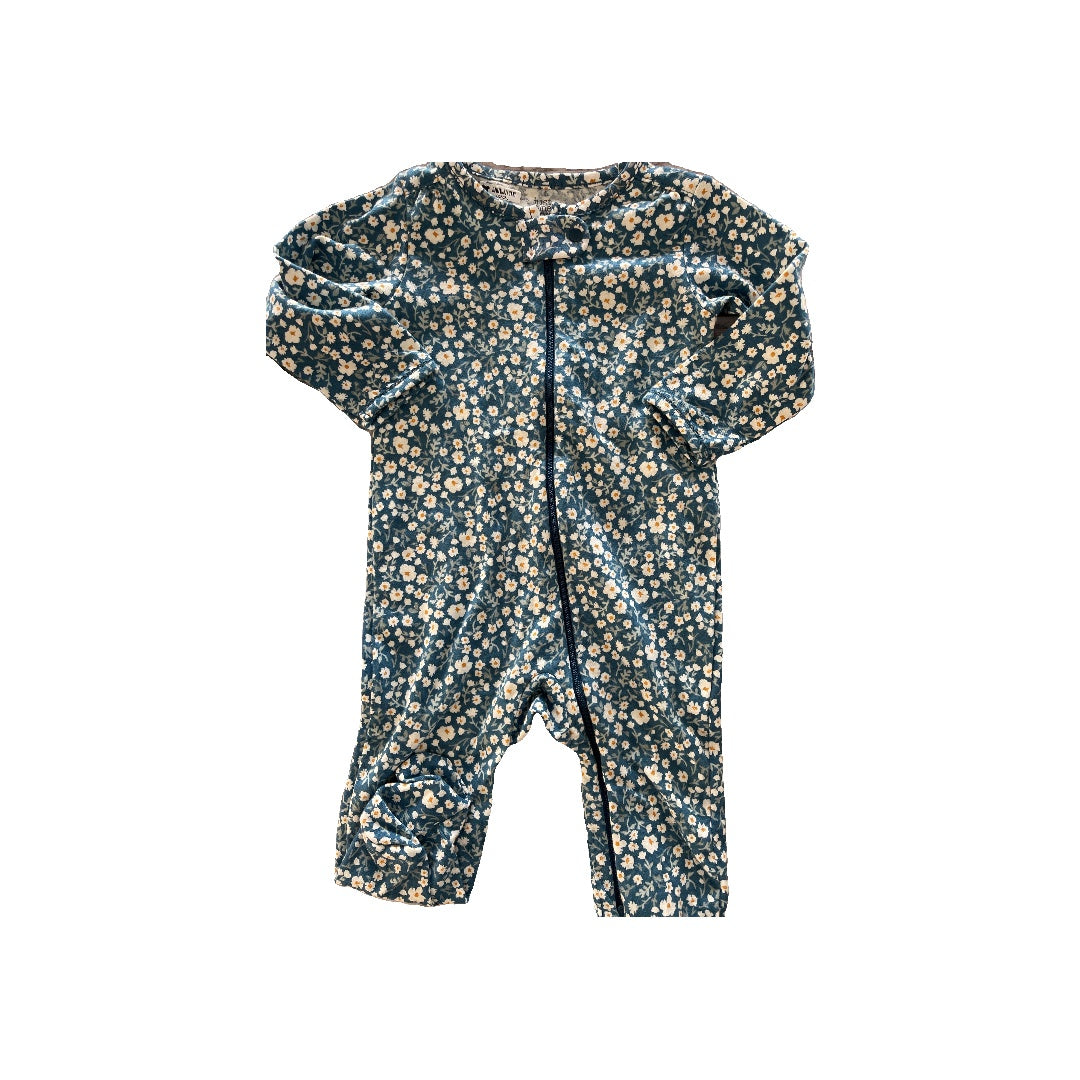 Carters Girls Light Blue | Pink floral Pajamas Size: 9 months Light Blue | Pink floral