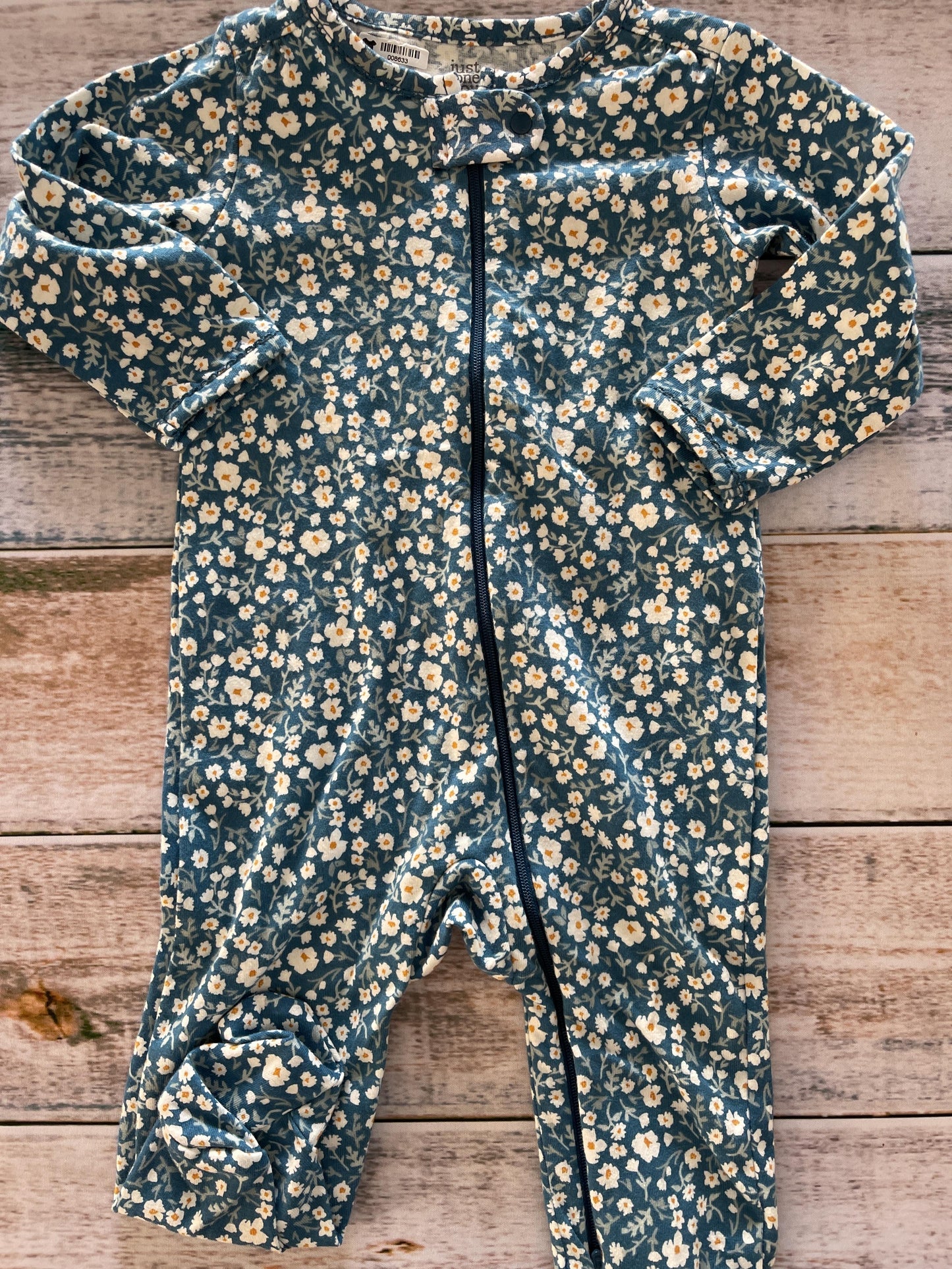Carters Girls Light Blue | Pink floral Pajamas Size: 9 months Light Blue | Pink floral