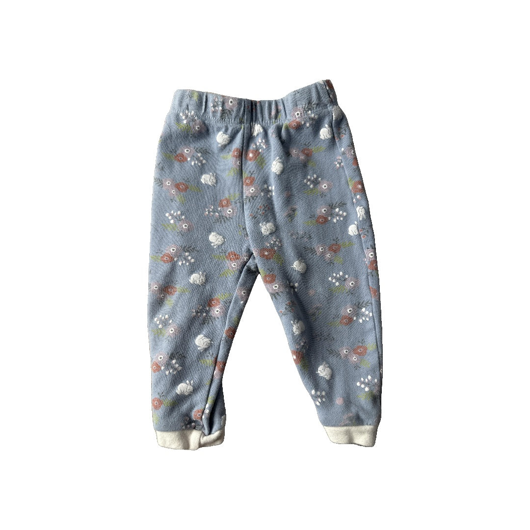 asher and olivia Girls Light Blue | Pink floral Pajamas Size: 12 months Light Blue | Pink floral