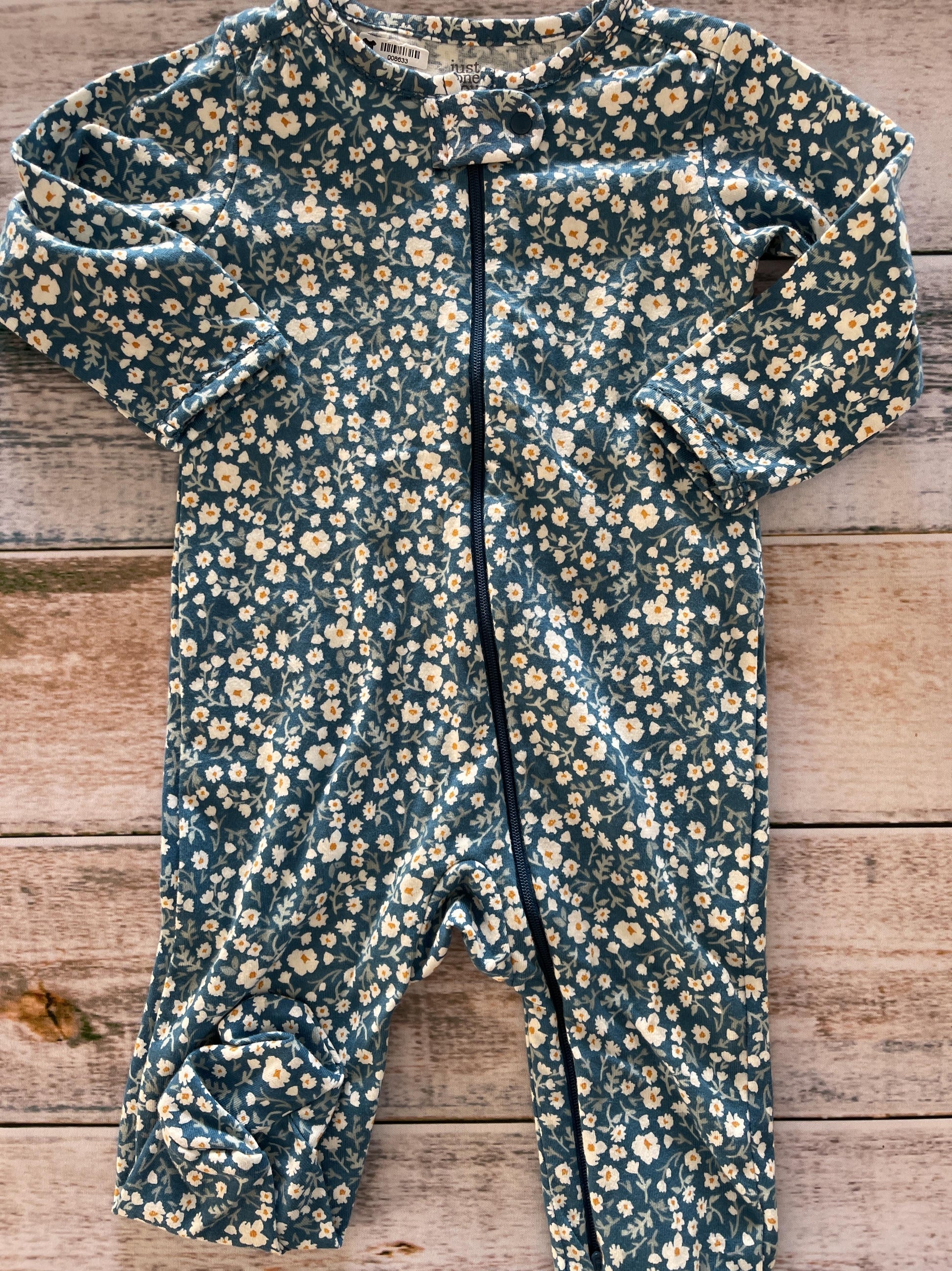 Carters Girls Light Blue | Pink floral Pajamas Size: 9 months Light Blue | Pink floral