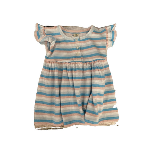 Tucker + Tate Girls Light Blue | pink | White Dress Size: 0-3 months Light Blue | pink | White