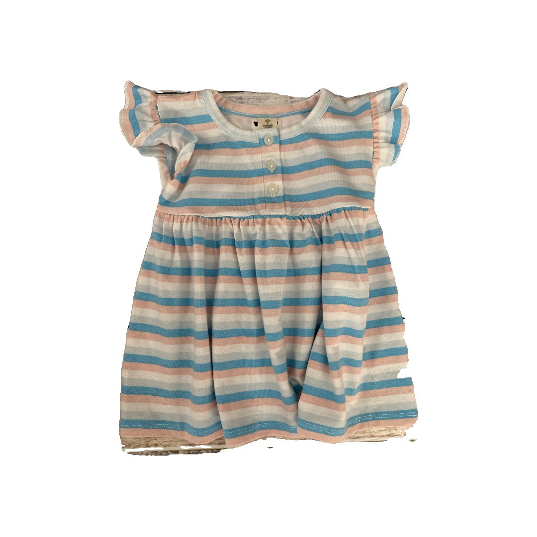 Tucker + Tate Girls Light Blue | pink | White Dress Size: 0-3 months Light Blue | pink | White