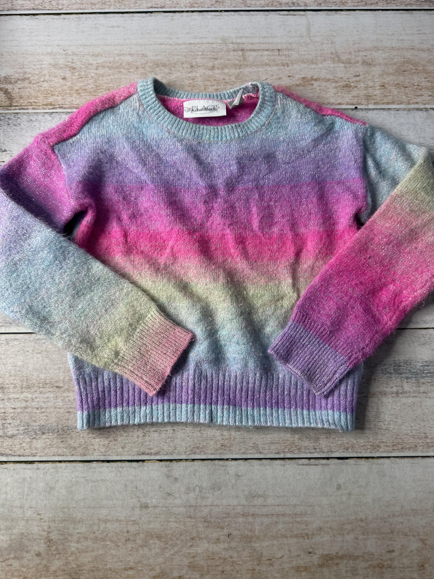 Children's Place Girls Light Blue | pink | Yellow Sweater Size: 4T Light Blue | pink | Yellow