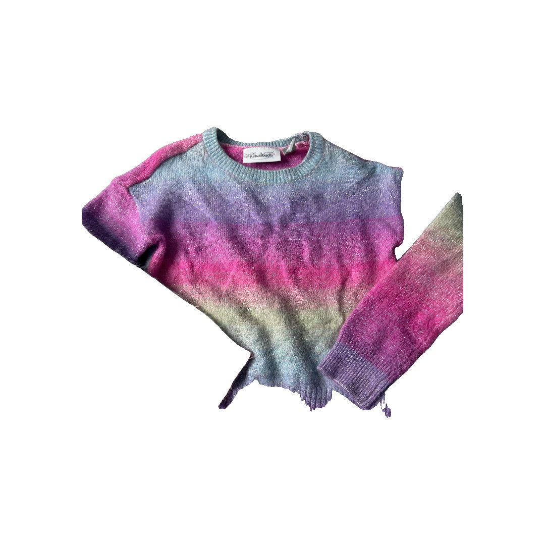Children's Place Girls Light Blue | pink | Yellow Sweater Size: 4T Light Blue | pink | Yellow