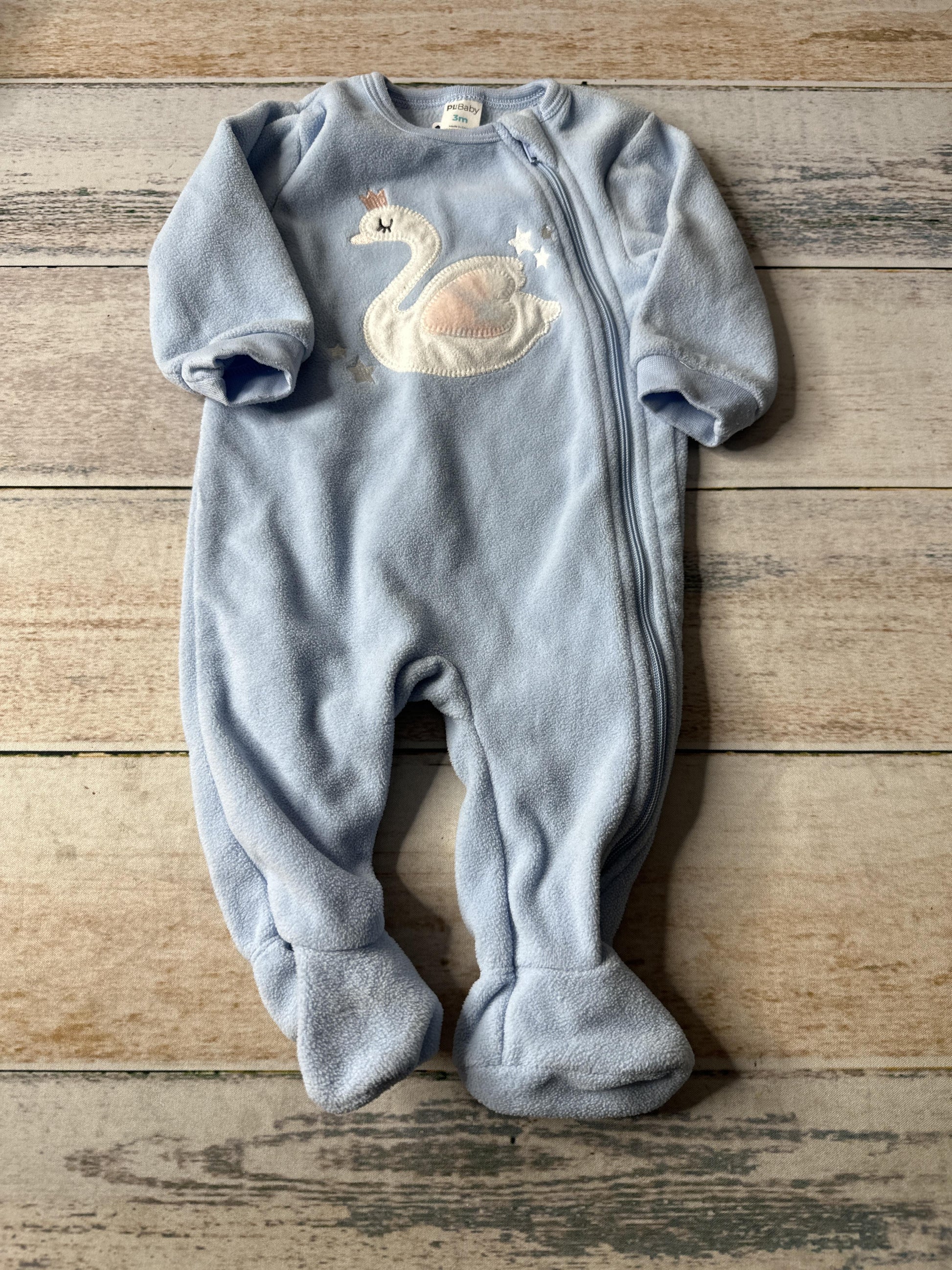 PL Baby Girls Light Blue | pink Pajamas Size: 3 months Light Blue | pink