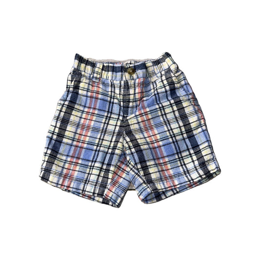Janie and Jack Boys Light Blue | plaid Shorts Size: 12-18 months Light Blue | plaid