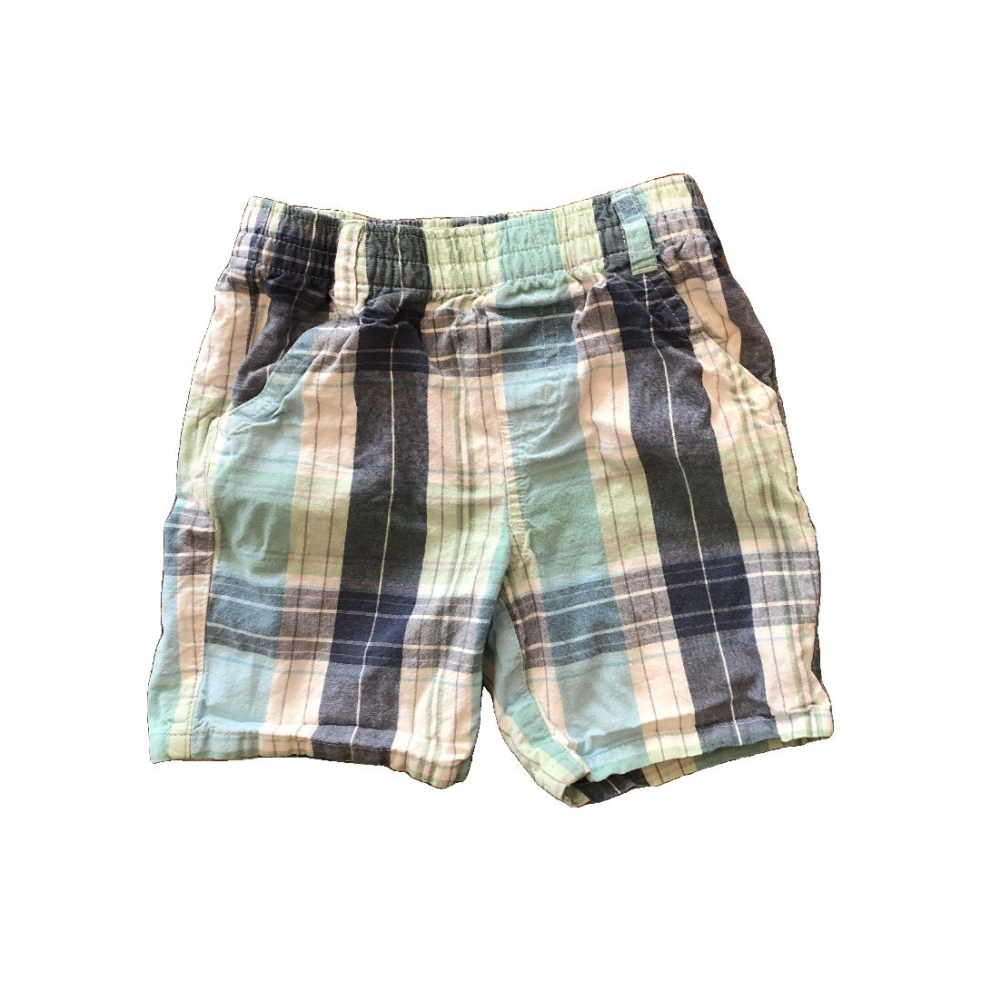 Toughskins Boys Light Blue | plaid Shorts Size: 2 years Light Blue | plaid