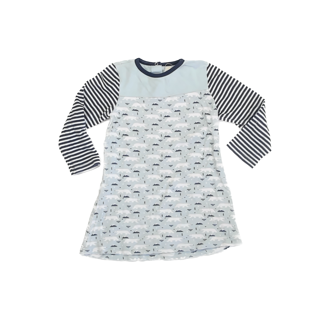 Origany Girls Light Blue Polar Bear Dress Size: 4T Light Blue Polar Bear