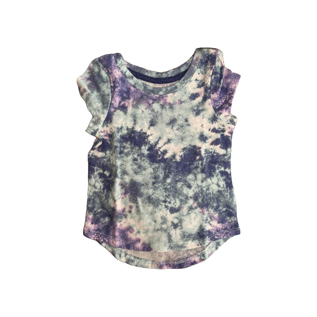 Cat & Jack Girls Light Blue | purple | Tie Dye T-Shirt Size: 18 months Light Blue | purple | Tie Dye