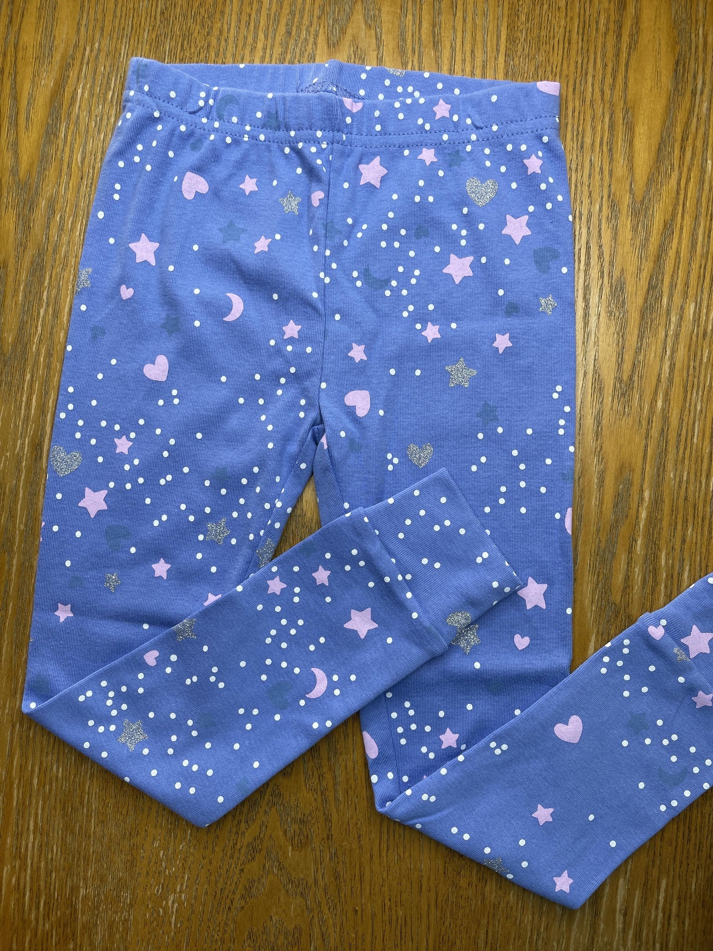 Carters Girls Light Blue | purple Pajamas Size: 4T Light Blue | purple