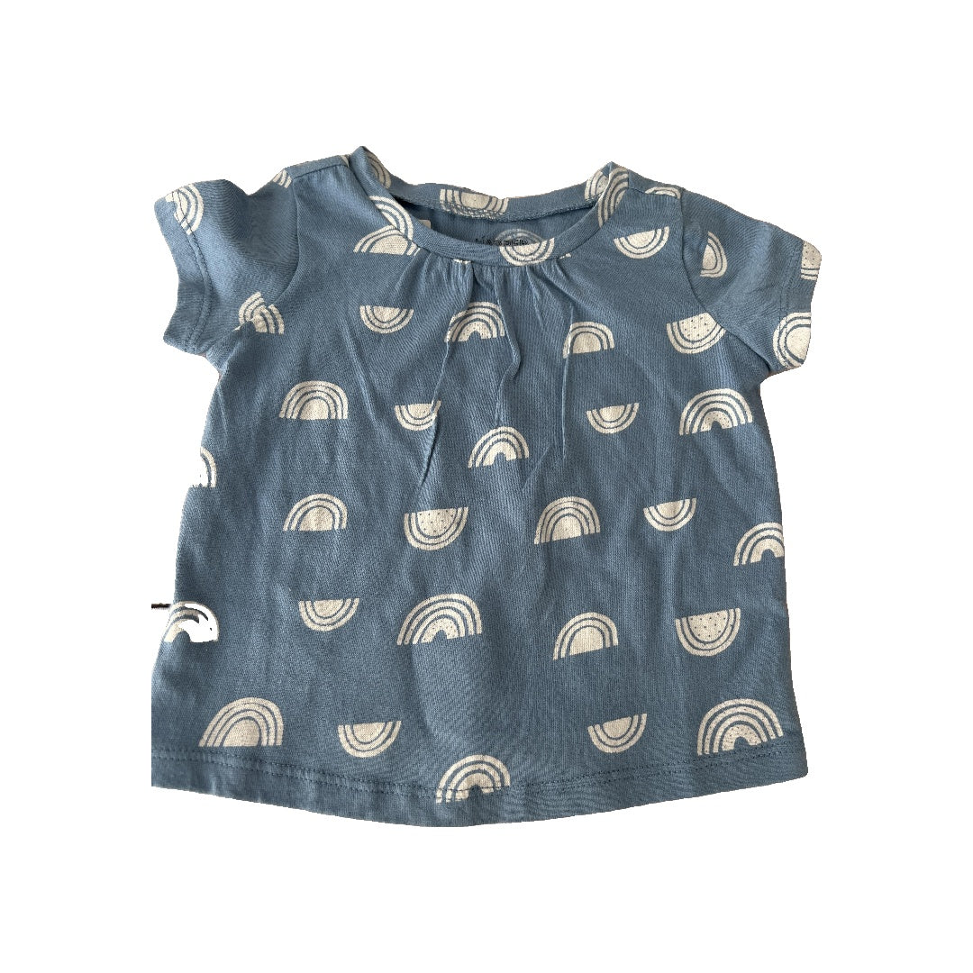 Harper Canyon Girls Light Blue | Rainbow T-Shirt Size: 9 months Light Blue | Rainbow