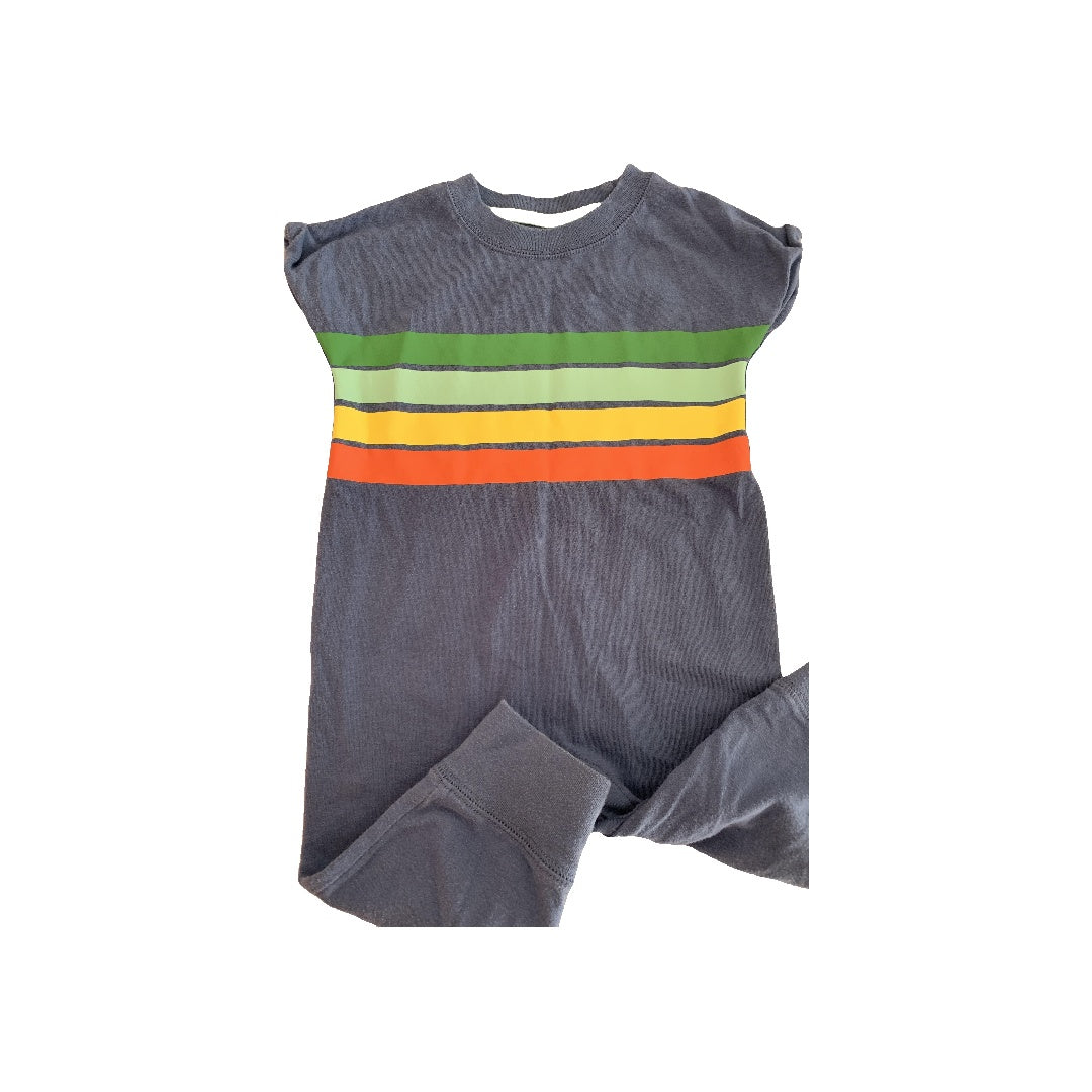 Cat & Jack Unisex Light Blue | Rainbow Romper Size: 6-9 months Light Blue | Rainbow