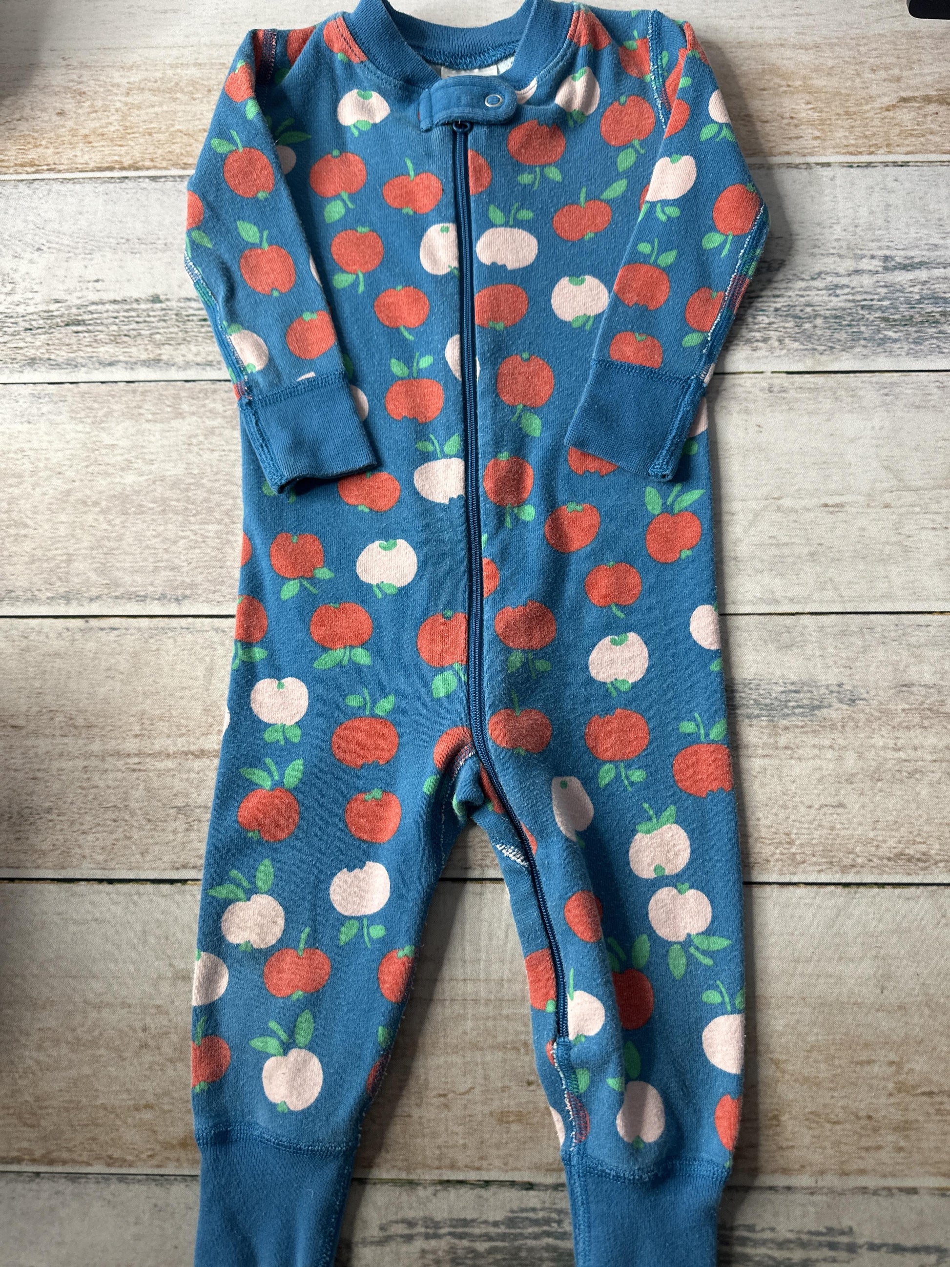 Hanna Andersson Unisex Light Blue | Red | pink Long Sleeve Outfit Size: 12-18 months Light Blue | Red | pink