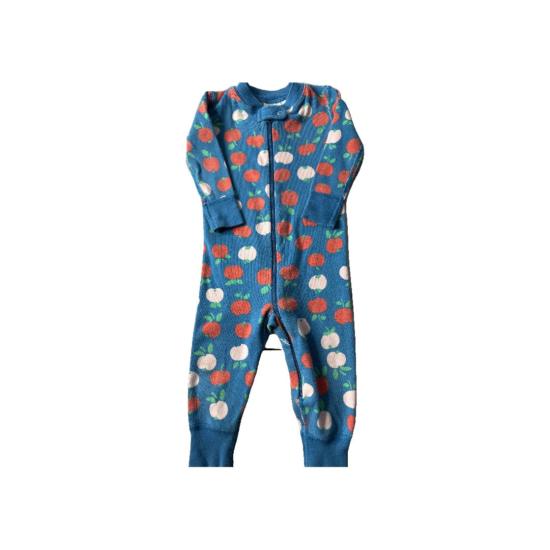 Hanna Andersson Unisex Light Blue | Red | pink Long Sleeve Outfit Size: 12-18 months Light Blue | Red | pink