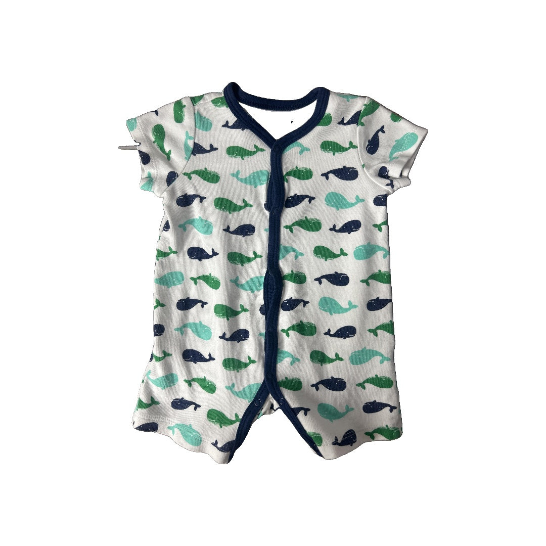 Unisex Light Blue | Royal Blue | Navy Blue | Forest Green Romper Size: 9 months Light Blue | Royal Blue | Navy Blue | Forest Green