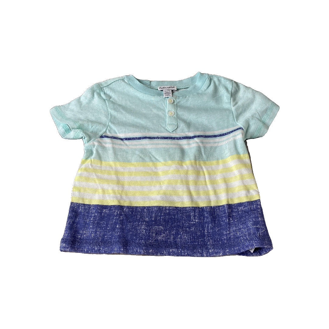 Splendid Boys Light Blue | Royal Blue | Yellow T-Shirt Size: 12-18 months Light Blue | Royal Blue | Yellow