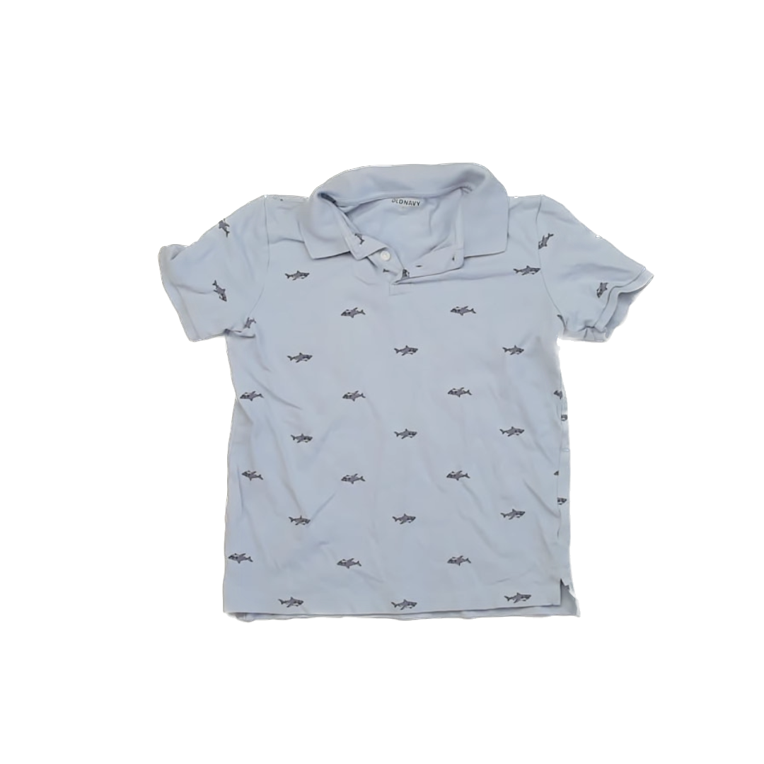 Old Navy Boys Light Blue | Sharks Polo Shirt Size: M (8) Light Blue | Sharks