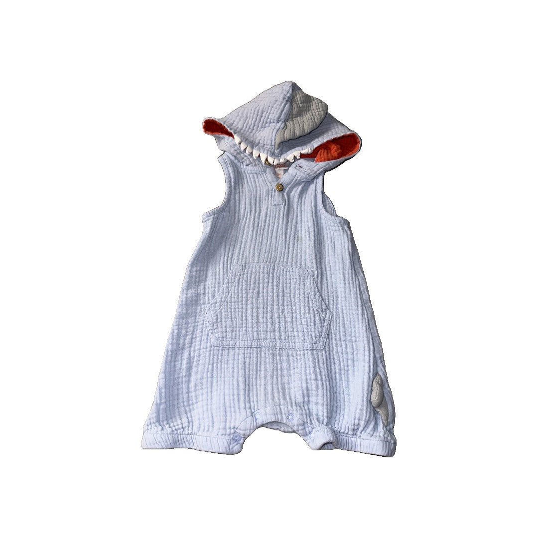 Cat & Jack Boys Light Blue | Sharks Romper Size: 18 months Light Blue | Sharks