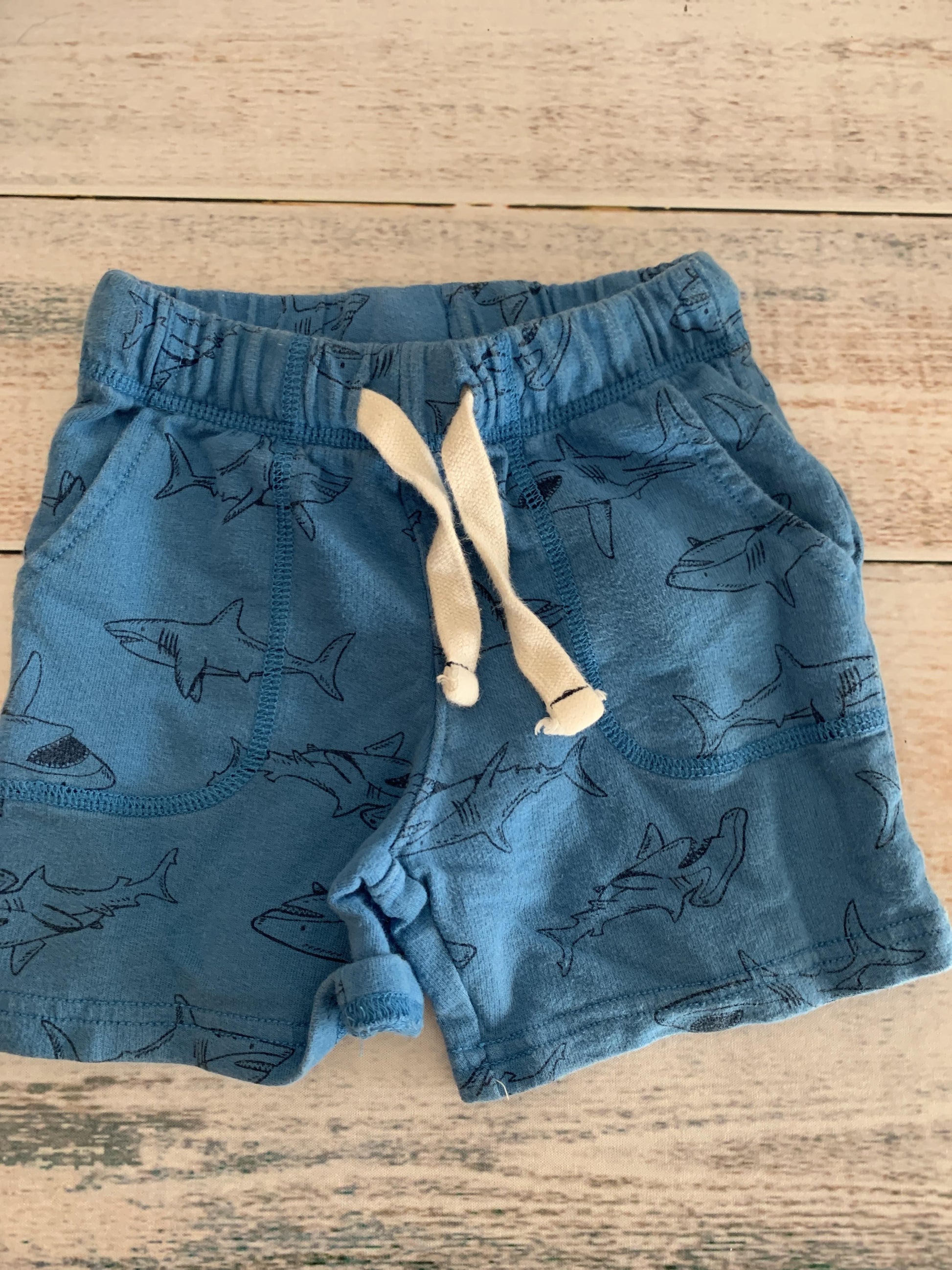 Carters Boys Light Blue | Sharks Shorts Size: 2T Light Blue | Sharks