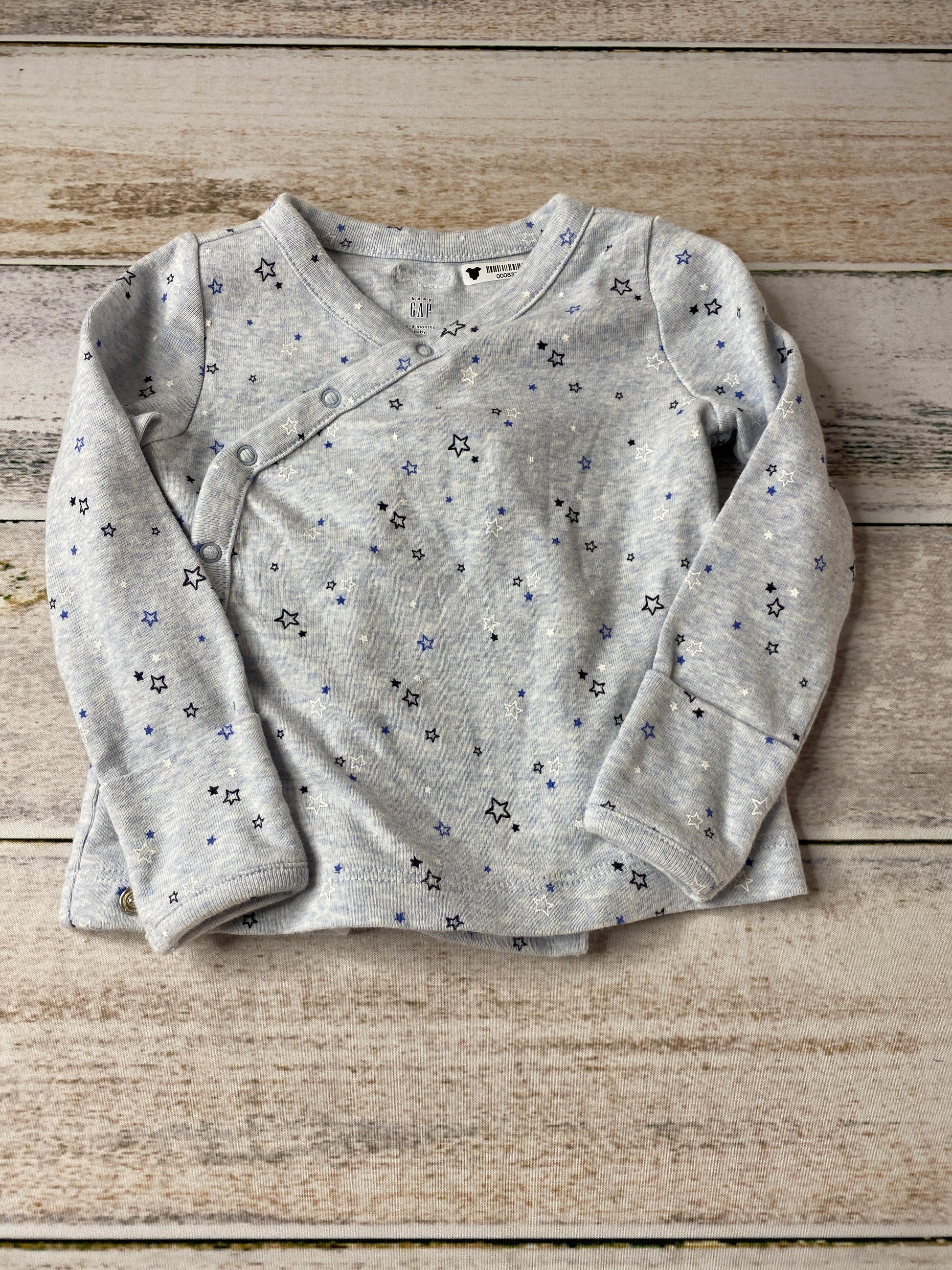 Gap Boys Light Blue | Stars | Heather Pajamas Size: 6-9 months Light Blue | Stars | Heather